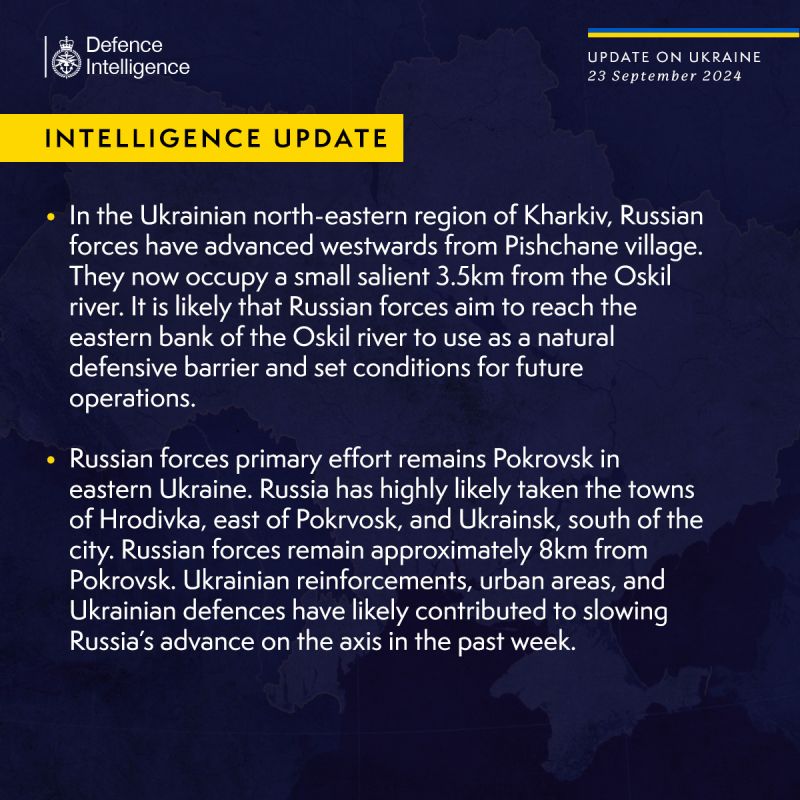 В британській розвідці розповіли про ситуацію на Харківщині та біля Покровська - фото