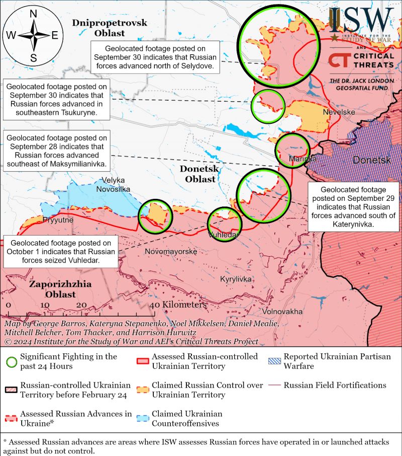 ISW: російські війська ймовірно захопили Вугледар - фото