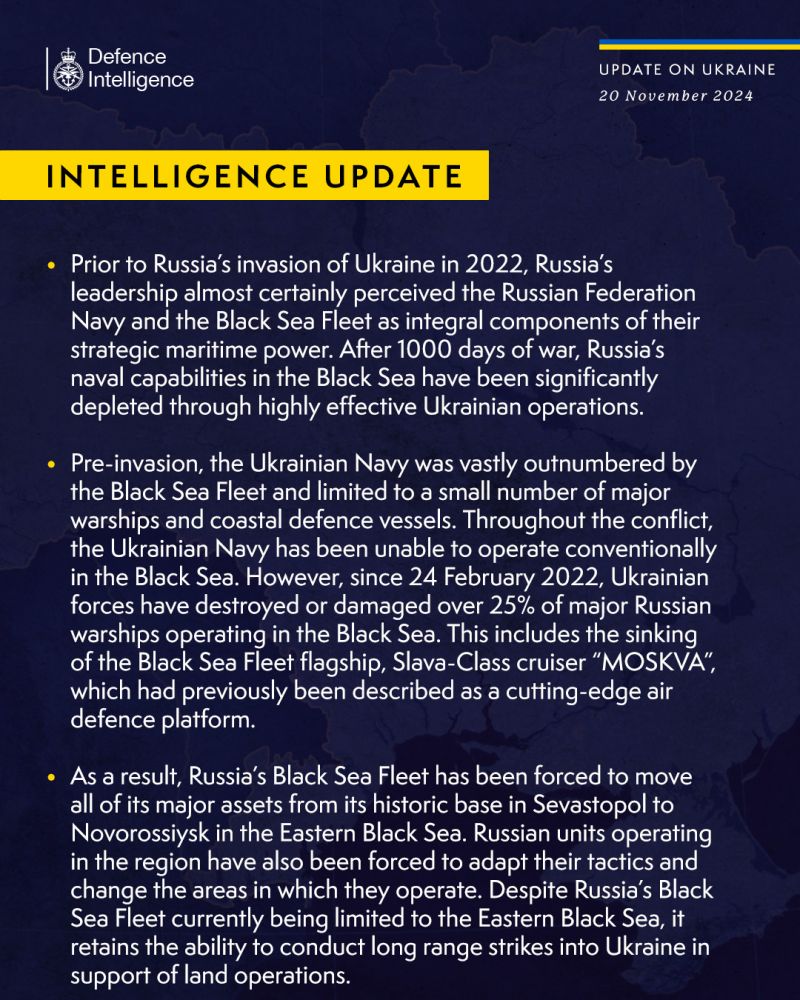 Британська розвідка проаналізувала стан Чорноморського флоту рф після 1000 днів - фото