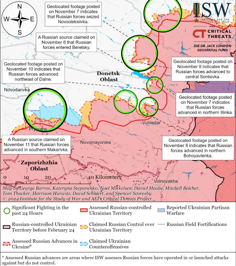 ISW: війська рф використовують захоплення Вугледара для подальшого просування - фото