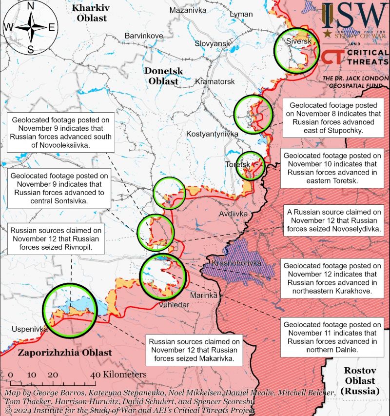 В ISW проаналізували просування російських військ в районі Курахового - фото