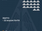 Збито 22/28 БпЛА, є влучання у критичну інфраструктуру