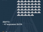 Збито 47/72 БпЛА, 24 - локаційно втрачені, ще один літає