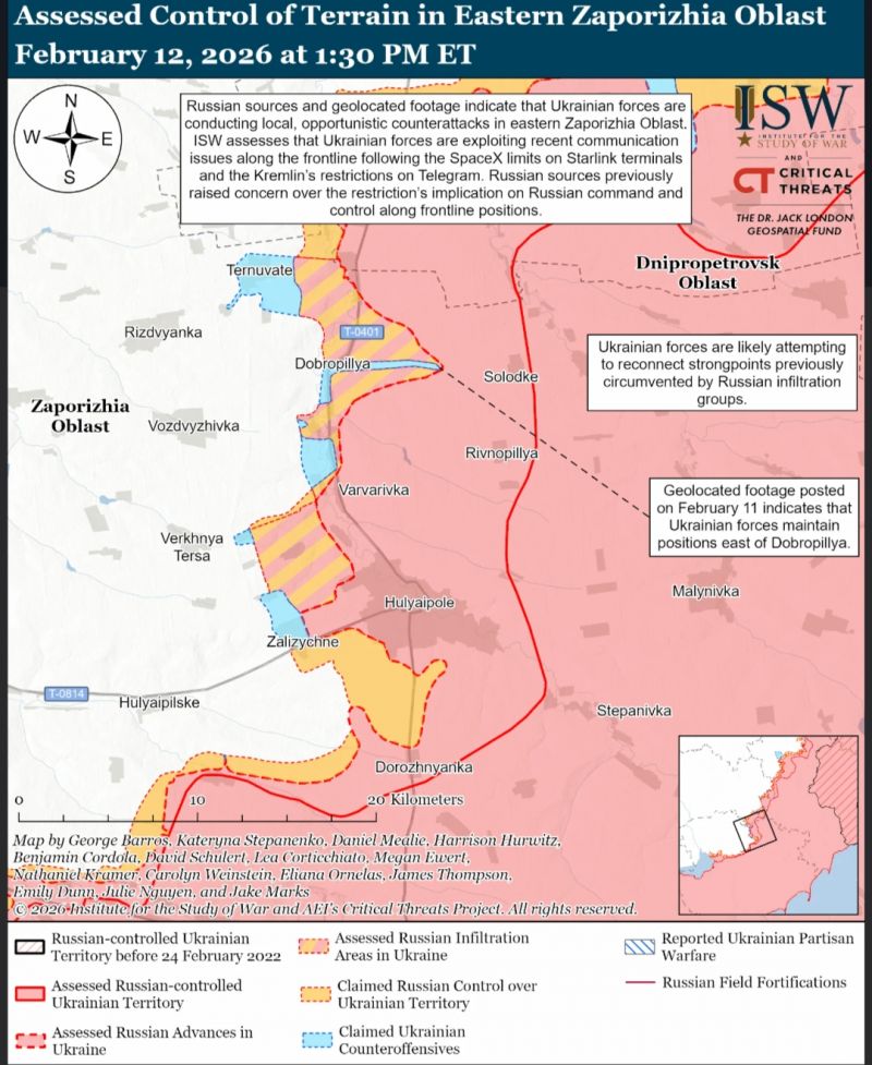 ISW: Сили оборони проводять локальні та ситуативні контратаки біля Гуляйполя - фото
