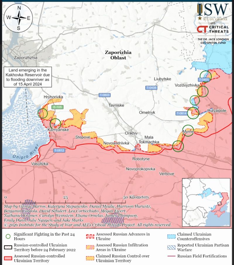 ISW: українські контрнаступи на півдні можуть зірвати російські плани щодо наступальної кампанії навесні-влітку - фото
