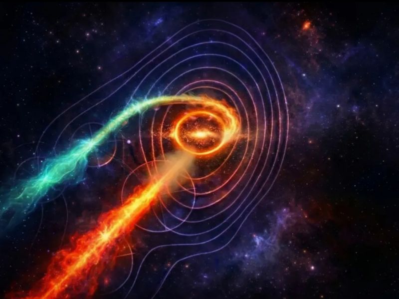Виявлено пару надмасивних чорних дір перед їхнім злиттям - фото