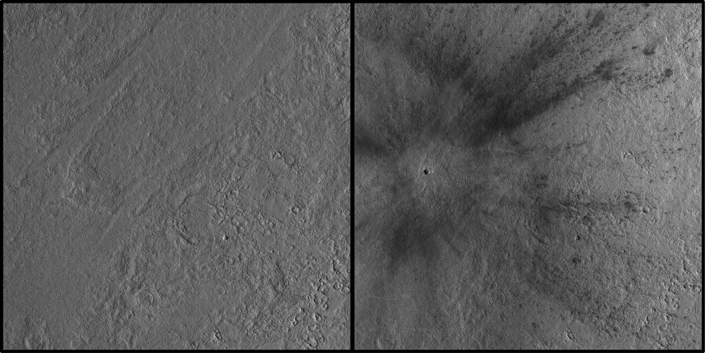 кратер на марсе