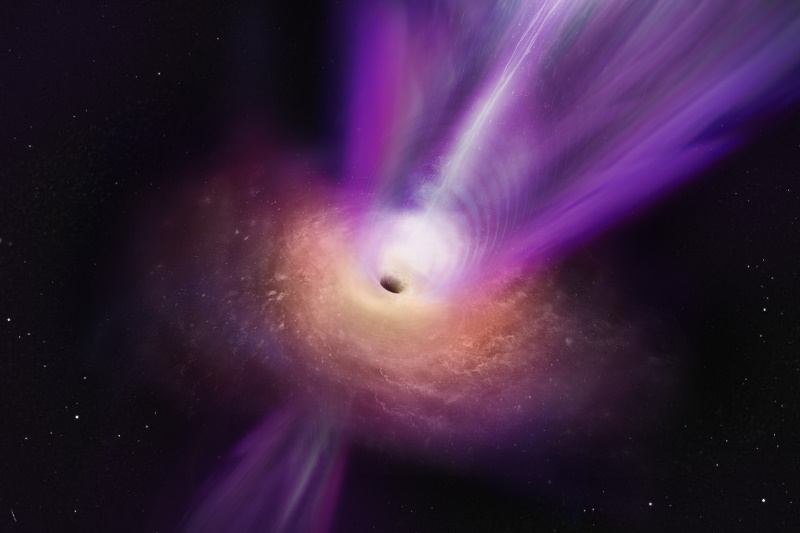 чорна діра з джетом
