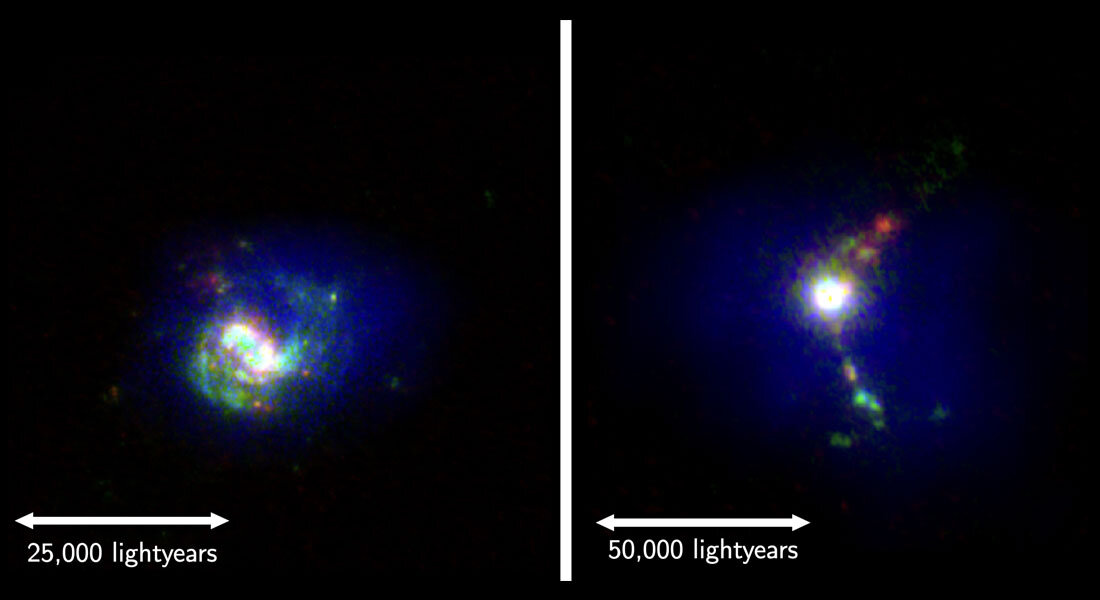 Две галактики из выборки LARS