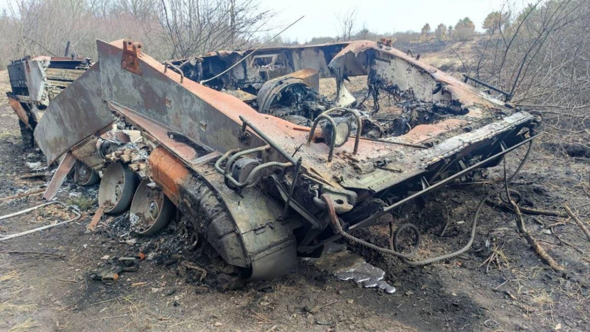 сожжена российская техника в Киевской области, фото 4