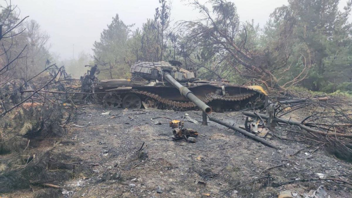 сожжена российская техника в Киевской области, фото 5