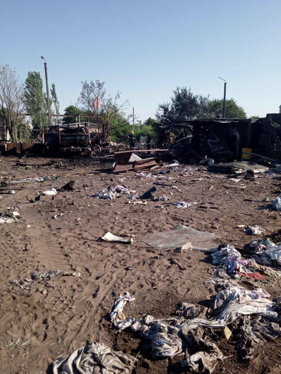 уничтожена база рашистов в Новой Каховке на фото 1