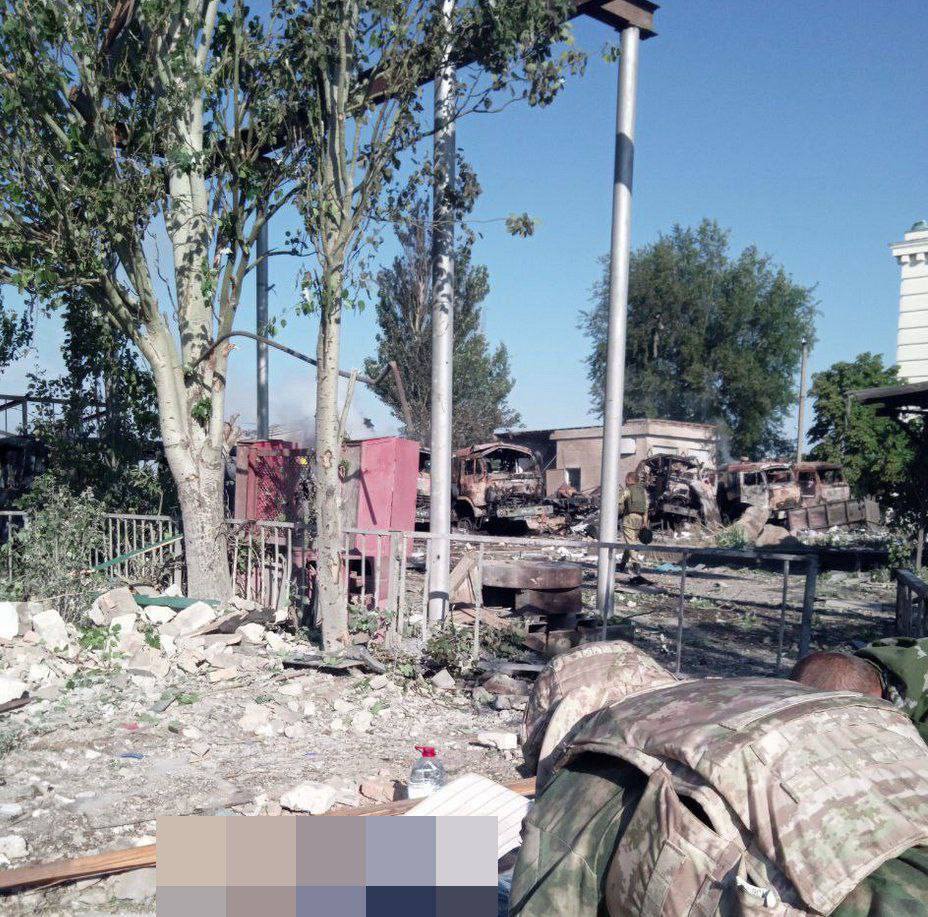 уничтожена база рашистов в Новой Каховке на фото 3