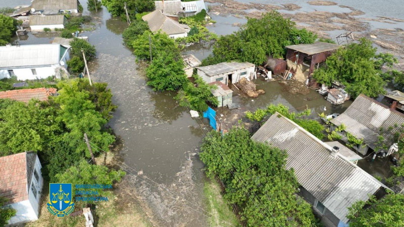 підтоплене село на Миколаївщині