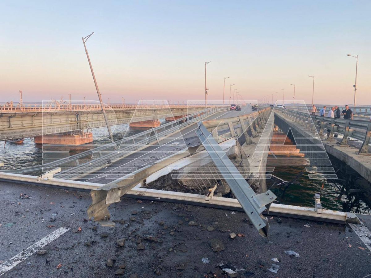 последствия атаки на Крымский мост фото 1
