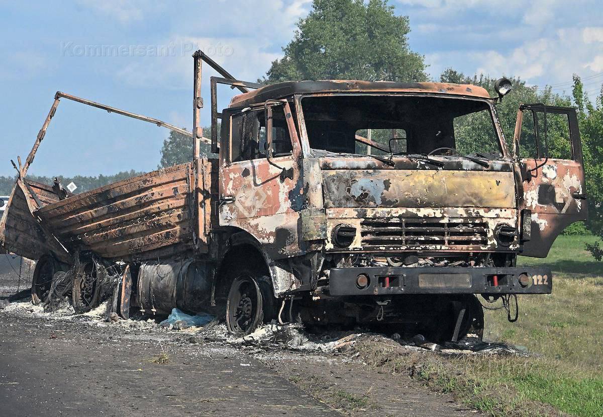 знищена російська колона на фото 3