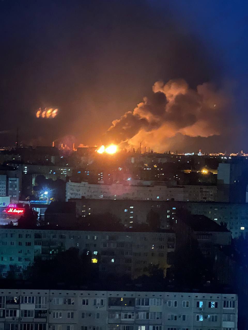 пожежа на НПЗ у Волгограді 2