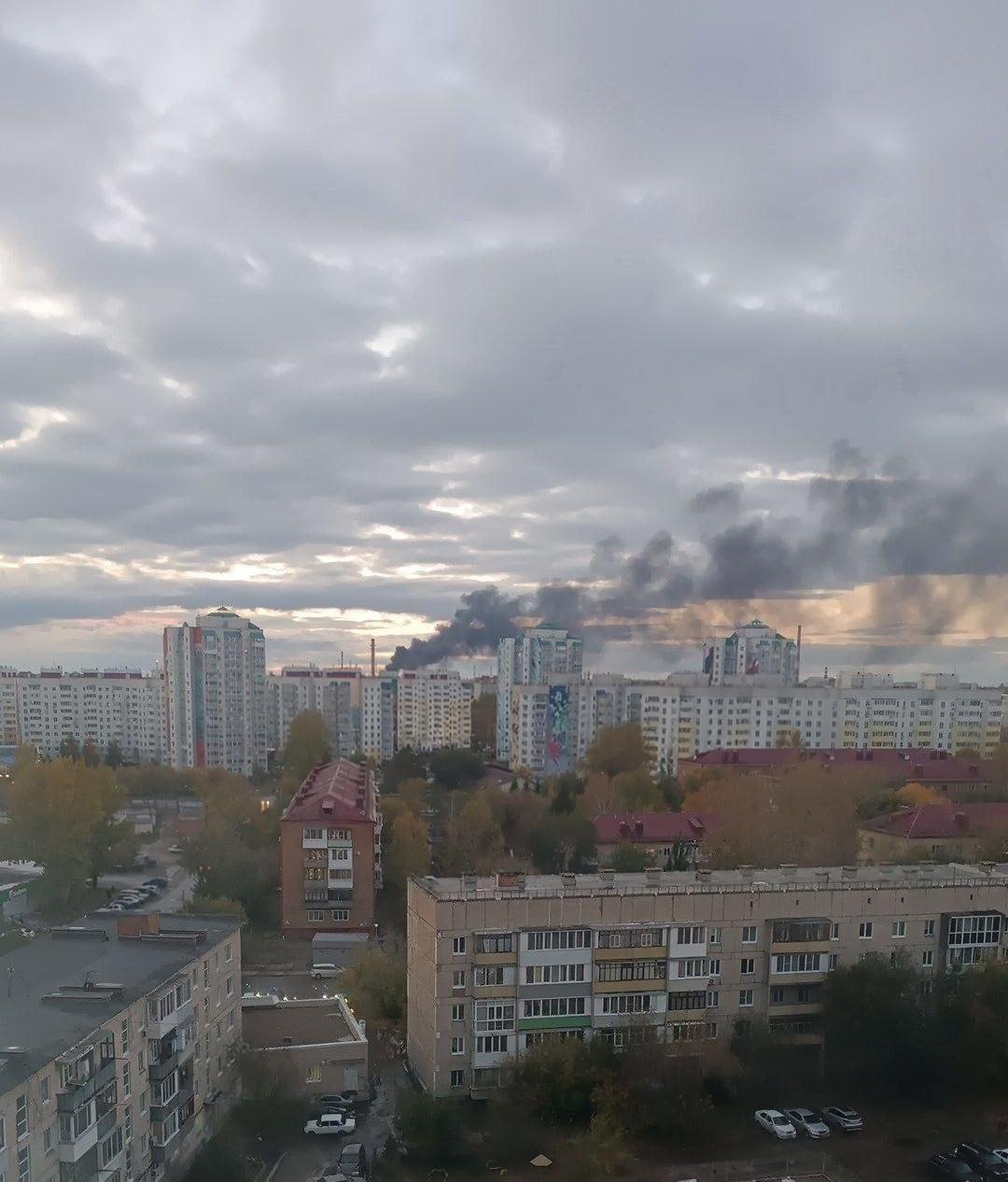 горит Омский НПЗ