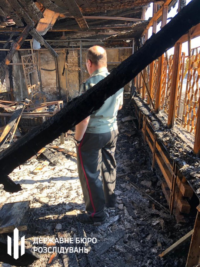 Одеська колонія, наслідки пожежі після бунту на фото