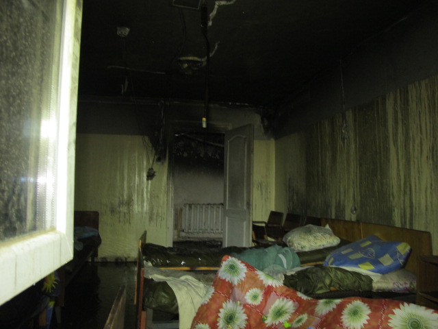 пожар в психбольнице в Одессе, фото 1