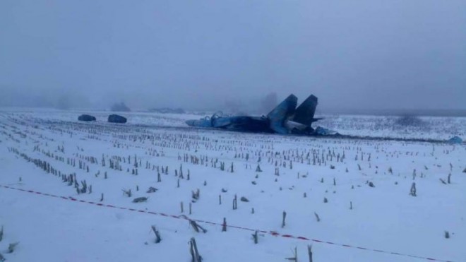 фото з місця падіння Су-27 на Житомирщині, фото 1