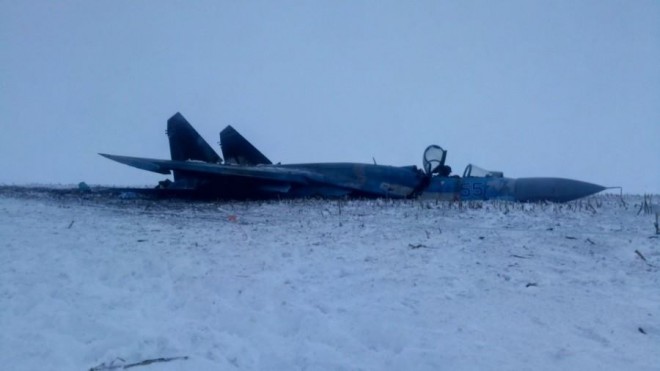 фото з місця падіння Су-27 на Житомирщині, фото 2