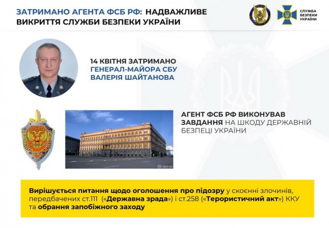 Валерий Шайтанов, генерал СБУ, задержание фото 2