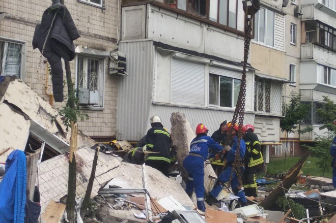 вибух будинку в Києві на фото 1
