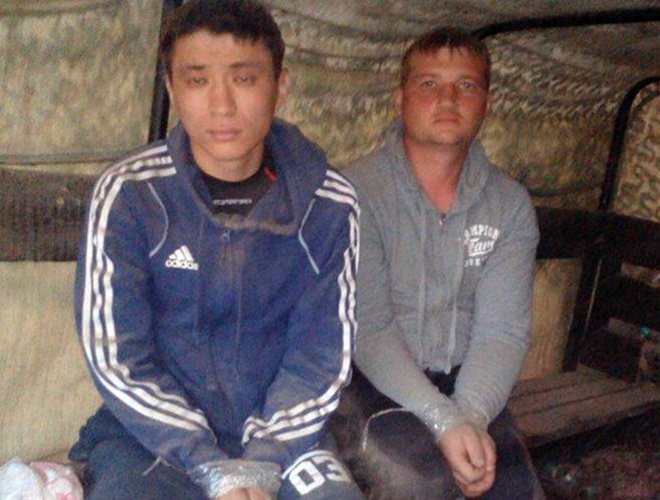 задержанные российские пограничники на фото
