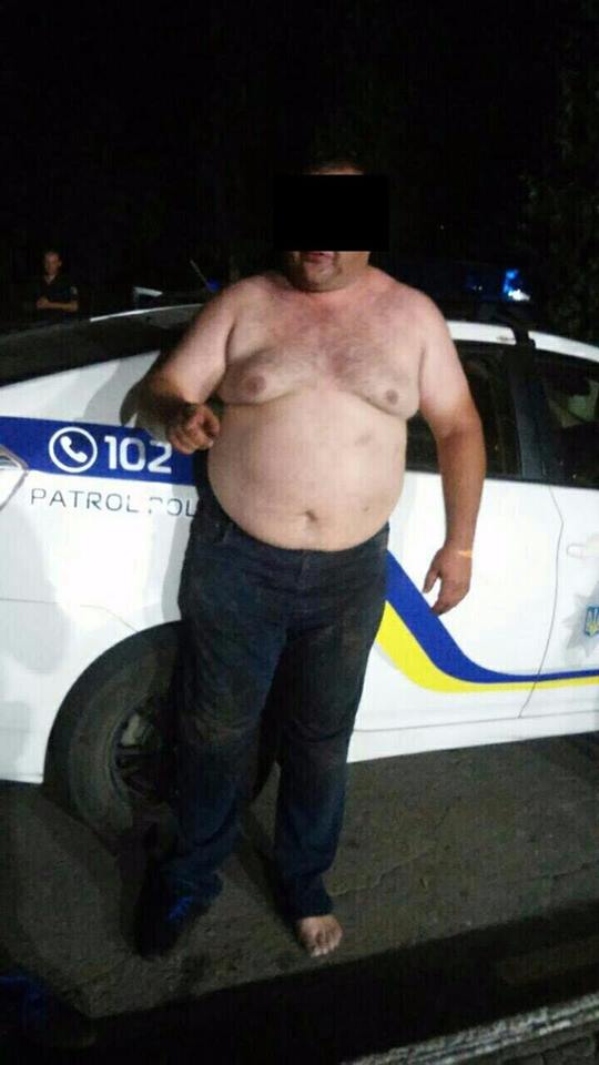 полицейский-дебошир в Кривом Роге
