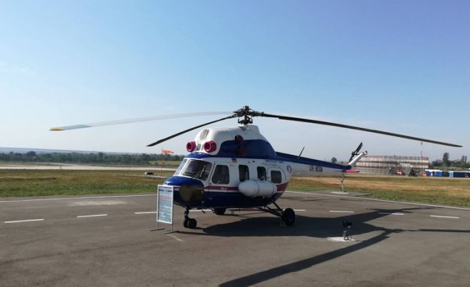 В Запорожье презентовали вертолет "Надежда" на фото
