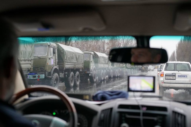 войска и военная техника в оккупированном Луганске на фото 2