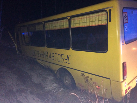 Аварія зі шкільним автобусом у Коростенському районі Житомирщини на фото 3