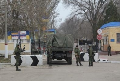 захват военной части в Крыму