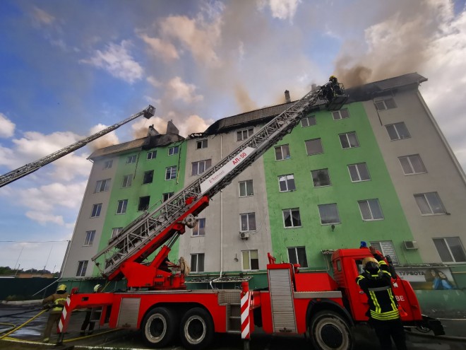 пожар в Белогородке