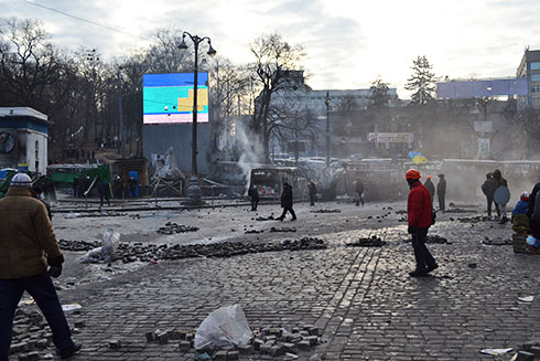 сутички на Грушевського у Києві 20 січня - фото 1