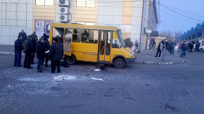 вибух в автобусі в Макіївці на фото 2