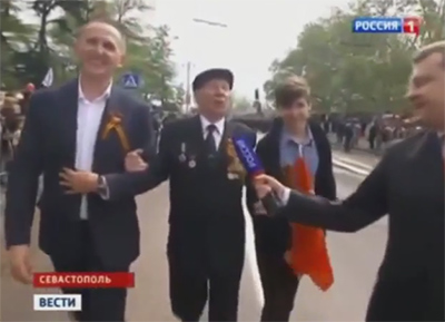 Шевцов на параде в оккупированном Крыму