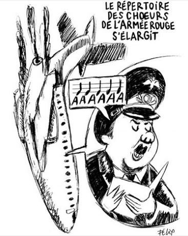 карикатура Charlie Hebdo на катастрофу самолета Ту-154 фото 1