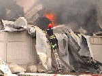 Под Одессой горел огромный склад сантехники