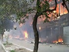 В Донецке горел торговый центр