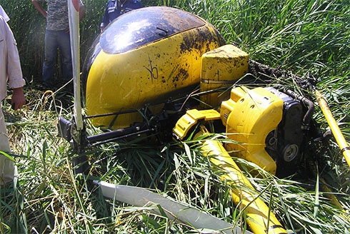 В Кременчугском районе в результате аварийной посадки вертолета пострадали 2 человека - фото