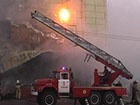 В Луганске горел «Фуршет»