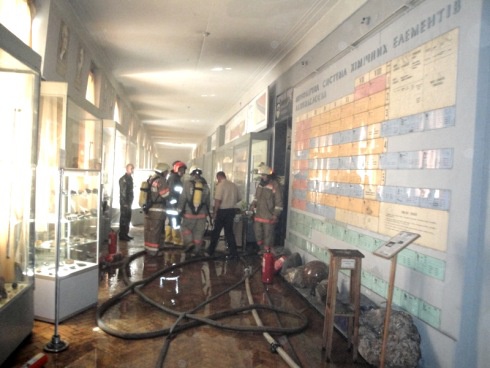 В столичном природоведческом музее произошел пожар - фото