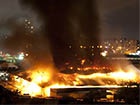 В столице горел рынок у метро «Героев Днепра»