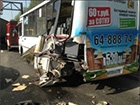 На трассе Москва-Рига столкнулись лоб в лоб два автобуса