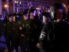 Беркут разгоняет Евромайдан в Киеве