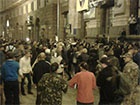 На Майдане произошла драка между «Самообороной» и участниками факельного шествия
