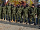 В Киеве в зону АТО провожали курсантов полка «Азов»