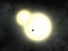 Выявлена самая большая планета на орбите двух солнц